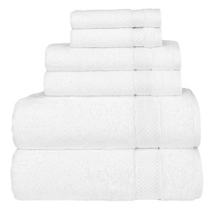 Linum Home Textiles 100% AEGEAN Long Staple Turkish Cotton STARLIGHT Terry 6 Piece Towel Set - 1 of 4