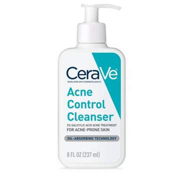CeraVe Acne Control Face Cleanser, Acne Treatment Face Wash - Unscented - 8oz