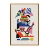 Kate and Laurel Sylvie 3 Cats Framed Canvas by Rachel Lee of My Dream Wall - 2 of 4