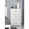 NicBex  Dresser for Bedroom,Chest of Drawers with Satin Nickel Tone Drop Handles Design,Storage Dressers for Bedroom - 2 of 4