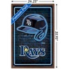 Trends International MLB Tampa Bay Rays - Neon Helmet 23 Framed Wall Poster Prints - 3 of 4