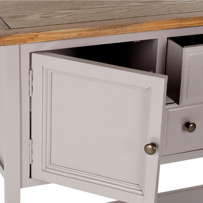 Charlotte 46" Brown and White Oak Transitional Sideboard