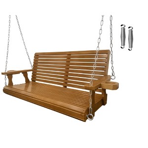 Fortune Candy Porch Swing 2-Seater for Outdoor Patio Garden Yard - 1 of 4