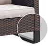 Buenhomino Patio Furniture Set with Thick Cushion, High Back Outdoor Sectional Sofa and Metal Coffee Tables, 7PCS Wicker Conversation Set - 4 of 4