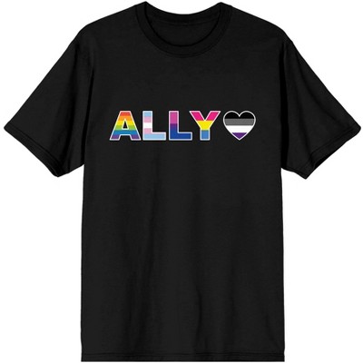 Ally Men's Black T-shirt-medium : Target