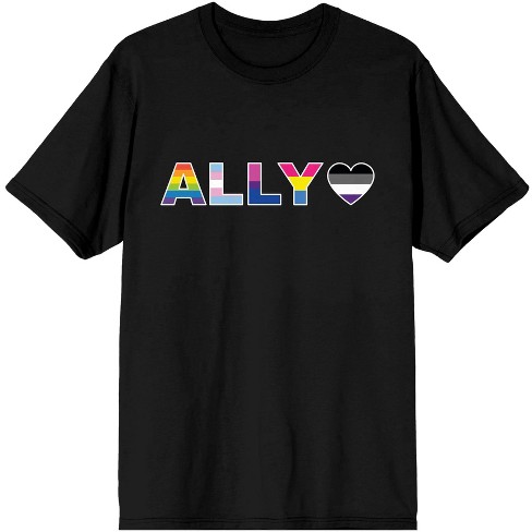 Pride Ally Men s Black T Shirt 3XL