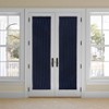 Kate Aurora Country Farmhouse Living Solid Colored Semi Sheer Single Door Curtain Panel With Tieback - 2 of 4