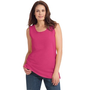 Woman Within Plus Size Perfect Scoopneck Tank - 1 of 4