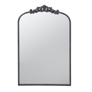 GlasFlength Decorative Wall Mirrors Baroque Inspired Full Length Mirror with Ornate Frame for Bathroom Living Room, Black, 24"*1.5"*36" - 1 of 4