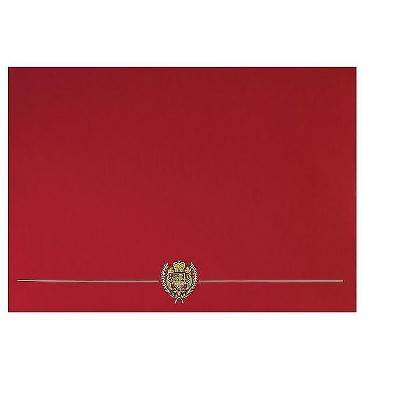 Great Papers Classic Crest 9.38"W x 12"L Certificate Covers Red 903031S