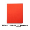 Staples School Grade 2 Pocket Folder Orange 25/Box 27535-CC - 2 of 4