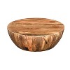 Royal Hampton Mango Wood Coffee Table In Round Shape - 2 of 4