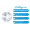 Unique Bargains Crystal Pendants Octagon Beads for DIY Lamp Arts Crafts Decoration 60 Pcs - 3 of 4