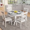 NicBex Round Dining Table Set with Solid Wood Kitchen Table Set with 4 Upholstered Chairs with Backrest for Kitchen, Dining Room, Restaurant - 2 of 4