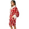 Just Love Women's Plush Velour Robe – Soft Trimmed Lounge Bathrobe - 2 of 3