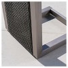 Cape Coral 3pc Mesh Patio Chaise Lounge Set with Wicker Side Table - Gray - Christopher Knight Home - 4 of 4