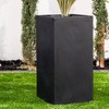 Rosemead Home & Garden, Inc. Rectangular Concrete Outdoor Planter Pot Black - 3 of 4