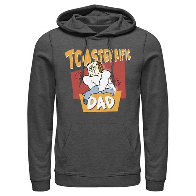 Men's The Ren & Stimpy Show Powdered Toast Man Toasterrific Dad Pull Over Hoodie