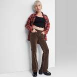 Women's Mid-Rise Corduroy Flare Pants - Wild Fable™