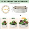 Oval/Round Raised Garden Bed – Large Wave-Shaped Outdoor Planter Box, Galvanized Steel, Open-Ended Base, Spacious Elevated Planter for Gardening - 2 of 4