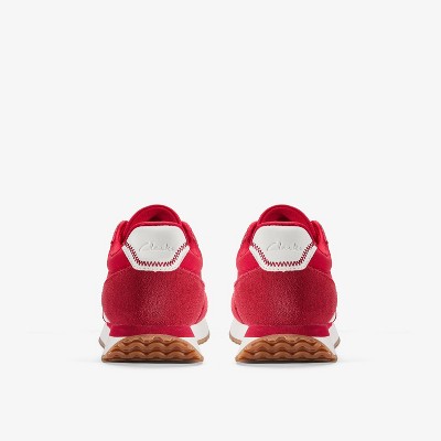 Женские кроссовки Clarks Womens Calo Run 2 Sneaker Red Shoes 8 Medium — фото 4