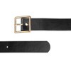 Elerevyo Women's PU Leather Belts Black Waist Belt with Pin Buckle for Jeans - 2 of 4