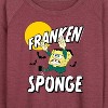 Women's - SpongeBob SquarePants - Franken Sponge Lightweight French Terry Wide Neck Long Sleeve Shirt - 2 of 4