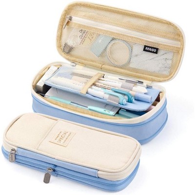 Paaaawaters Big Capacity Pencil Pen Case Office College School Large Storage High Capacity Bag Pouch Holder Box Organizer