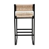NicBex Dining Chairs Set of 2 Side Chair Paper Rope Woven Bar Stools Hand Weave Counter Stool with footrest for Kitchen Island - 3 of 4
