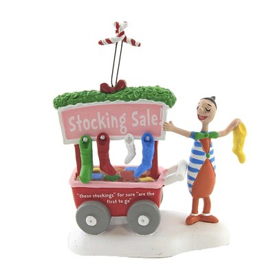 Department 56 Accessory 4.0" A Who's Who Christmas Stocking The Grinch Dr Seuss  -  Decorative Figurines