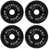 Sapphtopaz Olympic Cast Iron Weight Plates for Barbell, 2-Inch Barbell Plates for Weightlifting and Strength Training in Home & Gym - 4 of 4