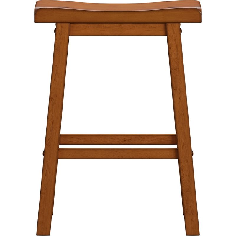 Set of 2 24" Watkins Saddle Seat Backless Counter Height Barstools - Inspire Q, 5 of 11