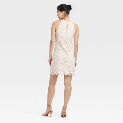 Women's Mini Scalloped Lace Dress - A New Day