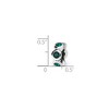 Black Bow Jewelry Sterling Silver May Crystal Birthstone, 6-Stone Bead Charm - 2 of 3