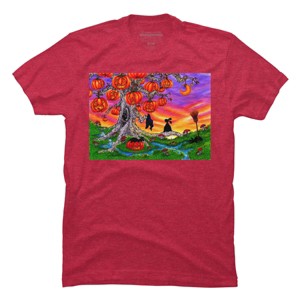 Men's Design By Humans WAITING FOR HALLOWEEN By Buddyforme T-Shirt - 1 of 4