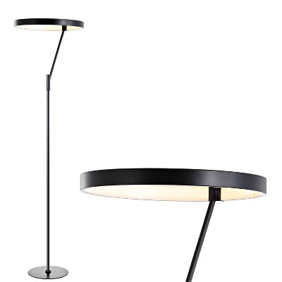  66.7" Owen Integrated LED Metal Floor Lamp Black (Includes Energy Efficient Light Bulb) - JONATHAN Y 