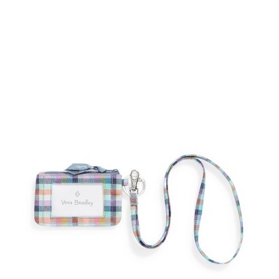 Vera Bradley Women's Outlet Cotton Zip ID and Lanyard