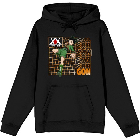 Hunter X Hunter Gon Freecss Eyes Men's Black Hoodie-Small