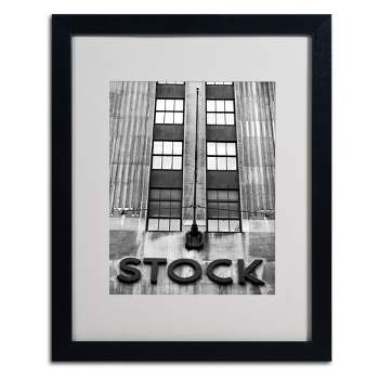 Trademark Fine Art -Yale Gurney 'Wall Street STOCK' Matted Framed Art