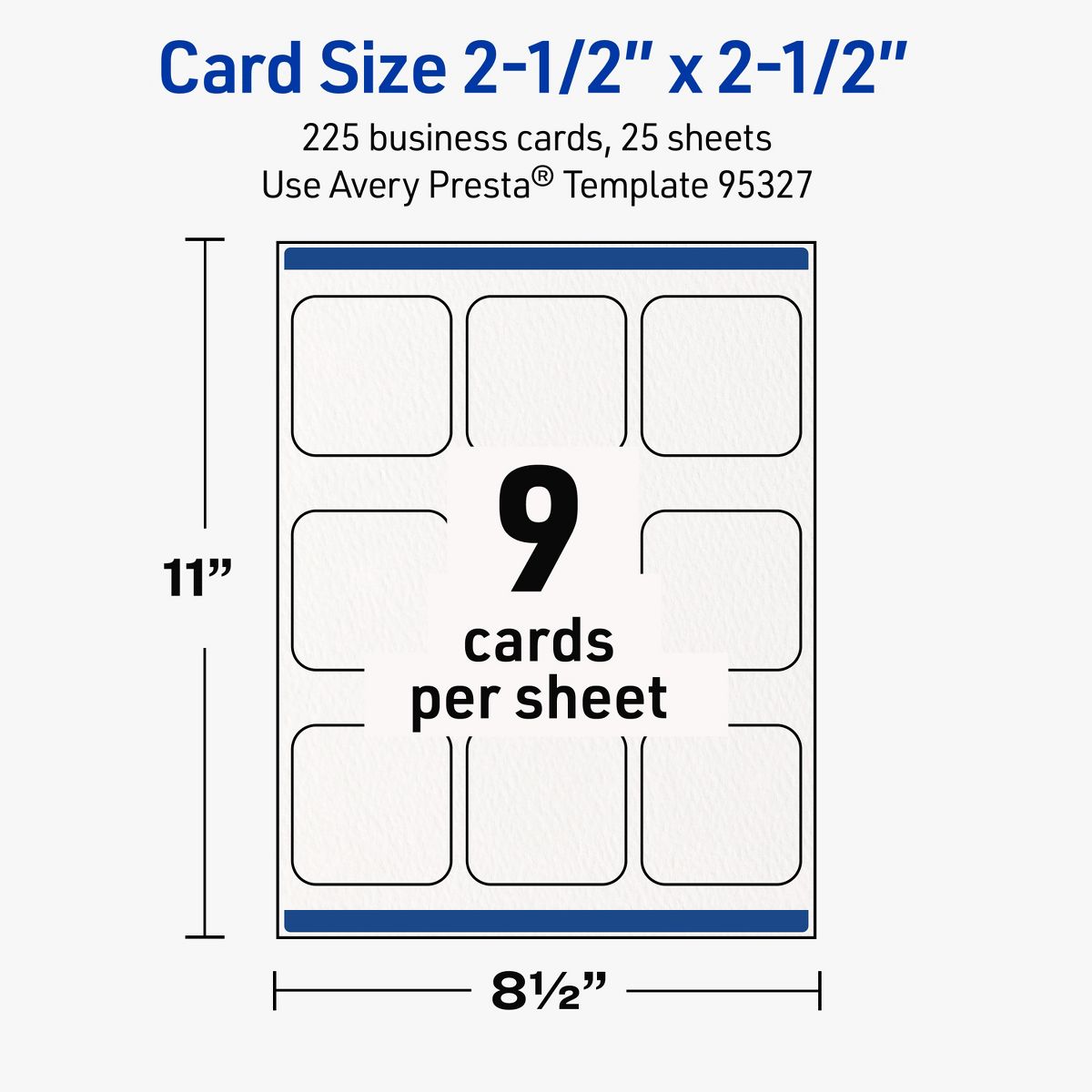 Avery Matte White Business Cards, 2-1/2" x 2-1/2" Square Rounded Corners - thumbnail 5