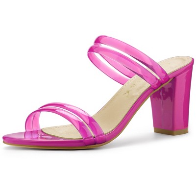 Ladies hot pink on sale sandals