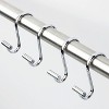 iDESIGN Metal T Bar Shower Curtain Hooks Rust Resistant Rings Set of 12 - 2 of 4