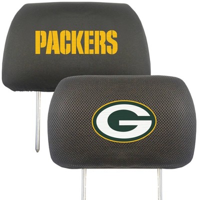 NFL Green Bay Packers Embroidered Head Rest Cover Set - 2pc