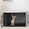 Sweet Jojo Designs Dog Crate Kennel Cover 24in. Watercolor Floral Pink and Grey - 2 of 4