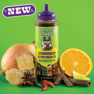 Asian Cajun Cowboy Lemongrass Bayou Honey Citrus Chili Dipping Sauce - 10oz