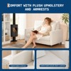 52" Sofa Accent Chair, Comfy Teddy Small Loveseat for Small Spaces, Tool-Free Setup Couch for Bedroom, Perfect for Cozy Living Spaces or Apartments - 2 of 4