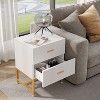Hommoo Striped 2-Drawer Nightstand - 4 of 4