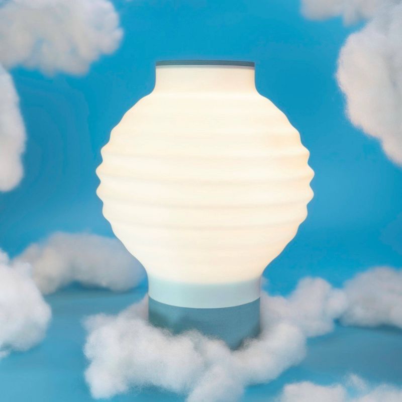 15" Asian Lantern Vintage Traditional Plant-Based PLA 3D Printed Dimmable LED Table Lamp White - JONATHAN Y, 4 of 9
