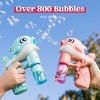 Joyfy 2 Pack Bubble Blaster Kit for Kids, Whale Automatic Bubble Machine with Solutions, Bubble Guns Toy for Kids Birthday, Outdoor & Indoor Play - 2 of 4