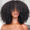 Jessie's Wig 16 Inch Explosion Wig With Bangs Synthetic Hair Natural Black 1 Pc/Pack - 3 of 4